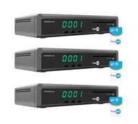 PACK OPTEX 3X ORS9939HD Récepteur TV Satellite HD enregistreur USB + Carte Fransat (Satellite Eutels