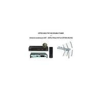Pack optex 9832 tnt hd double tuner + antenne extérieure uhf - zeta, filtres vhf et lte700 (4g/5g)