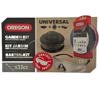 Pack OREGON Fil Débroussailleuse Nylium SILENCIO ø2mm, 15m + Tête Universel sans Adaptateur + Lunettes de Sécurité