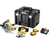 Pack outil sans fil - scie sauteuse + scie circulaire - - avec 2 batterie 18V 5.0Ah - chargeur - TSTACK - DCK2012P2T-QW