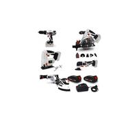 Pack Outillage X-Performer - Perceuse - Scie Sauteuse /Circulaire /Sabre /Multifonctions - Ponceuse - BATTERIES 2Ah - chargeur