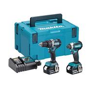Makita DLX2180TJ Perceuse À Percussion Sans-fil (DHP484) & Visseuse À Percussion Sans-fil (DTD153) - 18V Li-ion (2x 5,0 Ah) - MAKPAC