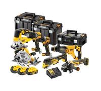 Pack outils XR 18V - DEWALT - avec 3 batteries 18V 5,0 Ah - chargeur - 3 T-Stack - DCK706P3T-QW