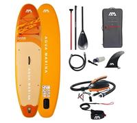 Pack Paddle Gonflable Aqua Marina Fusion 10’10’’ + Pompe Électrique 12V - Sup Adulte Polyvalent All Around - Planche Stable Débutant & Balade - Kit Complet avec Pagaie, Leash, Sac de Transport