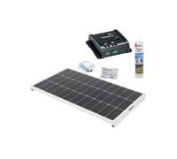 PACK ANTARION Panneau solaire Monocristallin 120W + Régulateur PWM 10A + Kit de pose Camping-car
