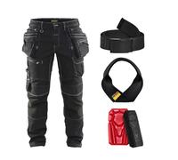 Pack Pantalon X1900 stretch + Genouillères + Ceinture + Porte-marteau BLAKLADER