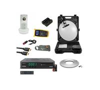 Pack Parabole acier 40cm + LNB Single + Récepteur TNTSAT