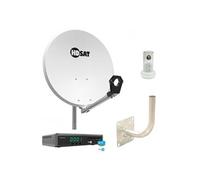 pack parabole acier 60cm optex récepteur ors9939hd fransat bras coudé déport 250