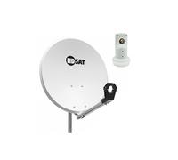 pack parabole satellite acier 60cm lnb single hd 4k