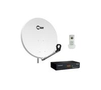 pack parabole satellite acier 80cm décodeur satellite hd tntsat astra carte