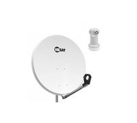 pack parabole satellite acier 80cm lnb single idéal astra eutelsat