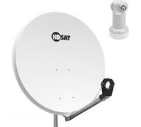 pack parabole satellite acier 80cm lnb single idéal astra eutelsat