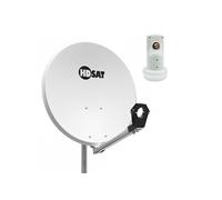 Pack Parabole satellite aluminium 60cm + LNB Single HD