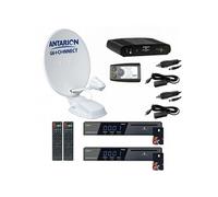 Pack Parabole Satellite Automatique 72cm TWIN + 2x Récepteurs TNTSAT HD + Positionneur
