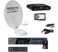 pack parabole satellite automatique 85cm microperforée récepteur tntsat hd positionneu Blanc G