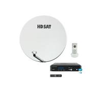 pack hdsat parabole satellite fibre composite blanche 75cm lnb single sirius 3 récepte G