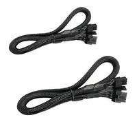 Pack PARK2 Câble d'alimentation flexible PCIE VGA 8 broches vers 8 broches (6 + 2) pour EVGA Supernova