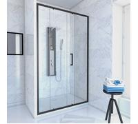 PACK PAROI PORTE DE DOUCHE + RECEVEUR A POSER - 120x90 COULISSANTE-CRUSH MOON 120x90