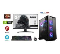 Pack PC Gamer Ryzen 7 5700X + Watercooling - RTX 5060 8GO MSI GAMING - 32GO Ram - SSD 2To - Gungnir 110R - Windows 11