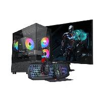 Pack PC Gamer SAMURAI LITE A56X RX76 - Ryzen 5 5600X - Radeon RX 7600 8GB - 16 Go DDR4 - SSD NVMe 1 To - Refroidissement Air - Écran 27 FHD - Windows 11 Pro - WiFi - Périphériques - Garantie 36 mois