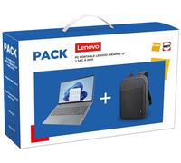 Pack PC portable Lenovo IdeaPad Slim 3 15ABR8 15,6" AMD Ryzen™ 5 16 Go RAM 512 Go SSD Gris + Sac à dos Noir