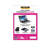 Pack PC Portable Ordissimo Lucie3 15,6 Intel® Pentium N5030 4 Go RAM 128 Go SSD Gris + souris ergonomique + pochette de trans