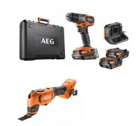 Pack perceuse à percussion Brushless 18V + Multitool 18V - CK18-AR-2BX-X02B AEG Powertools