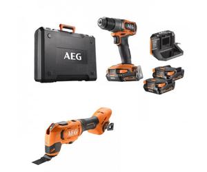 Pack perceuse à percussion Brushless 18V + Multitool 18V - CK18-AR-2BX-X02B AEG Powertools