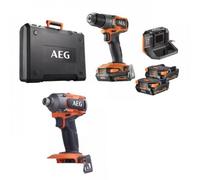 Pack perceuse à percussion Brushless 18V + Visseuse à chocs Brushless 18V - CK18-AC-2BL-X02B AEG Powertools