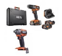 Pack perceuse à percussion Brushless 18V + Visseuse à chocs Brushless 18V - CK18-AC-2BL-X02B AEG Powertools