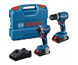 Pack Perceuse à percussion GSB 18V-45 + Visseuse à chocs GDR 18V-215 - 0615A50069 BOSCH