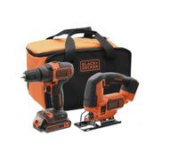 Pack Perceuse et Scie Sauteuse sans Fils BLACK AND DECKER 18V