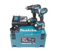 Pack perceuse visseuse 18V DDF482 + visseuse à chocs DTD152 18V (3X5AH) en coffret MAKPAC - MAKITA - DLX2127TJ1