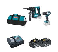 Pack Perceuse-visseuse à percussion DHP484 + Perforateur DHR171 MAKITA
