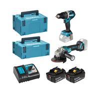 Ensemble de 2 machines 18 V Li-Ion 5 Ah (Dga506 + Dhp484)