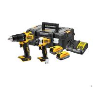 Pack 18 V Dewalt Powerstack (DCD709/DCF809) 2x1,7Ah en coffret T-STAK - DCK2062E2T