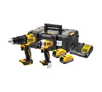 Pack 18 V Dewalt Powerstack (DCD709/DCF809) 2x1,7Ah en coffret T-STAK - DCK2062E2T