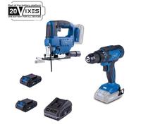 Pack Perceuse visseuse sans fil C-DD45-X - 45 Nm mandrin 13mm - SCHEPPACH 20V IXES + 2 batterie 2Ah + chargeur