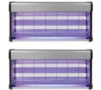 pack 2x destructeurs d'insectes electrique 40w antimoustique 230v 150m2