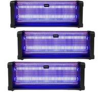 pack 3x destructeurs d'insectes electrique 40w antimoustique 230v 150m2
