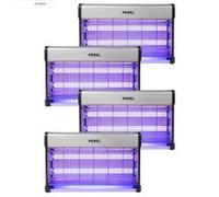pack 4x destructeurs d'insectes electrique 30w antimoustique 230v 100m2