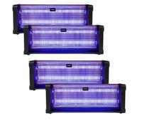 Pack PEREL 4x Destructeurs d'insectes Electrique 40W Anti-Moustique 230V 150m2