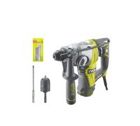 Pack Perforateur Burineur RYOBI SDSPLUS 800W - 4 modes - RSDS800-KC - Kit 3 forets RYOBI plus 2 burins SDS+ - RAKSP05
