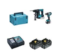 Pack 2 machines MAKITA DLX2271TJ (DDF484 + DHR171) 18V Li-Ion (2 x 5Ah)