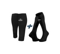 Pack performance elite bv sport manchons de compression chaussettes de recuperation noir