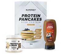 Pack Petit-Déj ¿ Pancakes Nature - Protein Cream Black Cookies + Zero Syrup Caramel