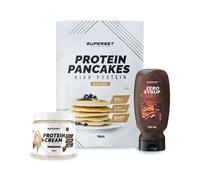Pack Petit-Déj ¿ Pancakes Nature - Protein Cream Black Cookies + Zero Syrup Chocolat