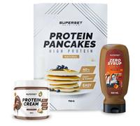 Pack Petit-Déj ¿ Pancakes Nature - Protein Cream Chocotella + Zero Syrup Caramel