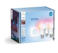 Pack PHILIPS HUE Essential E27 60Wx3 + pont v2
