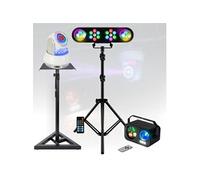 Mooving Light & Sound - Pack pied Lumière Mooving Light DJ 2 PARS 2 Astro - Pied Support SST02 - Lyre Ibiza Light Spot 30W - Effet 3-en-1 Gobo Strobe Astro